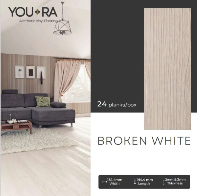 Vinyl Lantai  YouRa Broken White