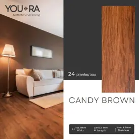 Vinyl Lantai  YouRa Candy Brown