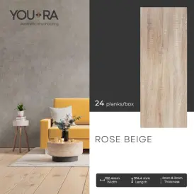 Vinyl Lantai  YouRa Rose Beige