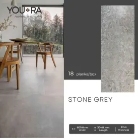 Vinyl Lantai  YouRa Stone Grey