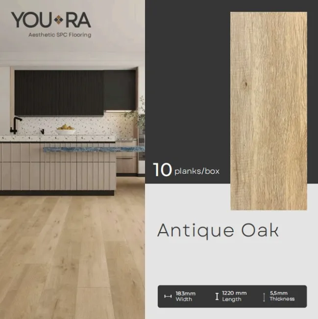 Lantai SPC 55mm YouRa Antique Oak
