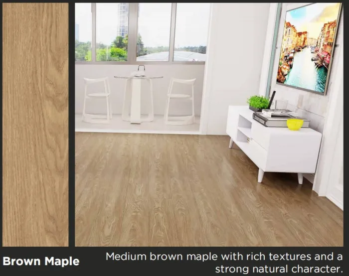 Lantai SPC MARVEL Pure Core Brown Maple