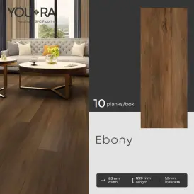 Lantai SPC 55mm YouRa Ebony