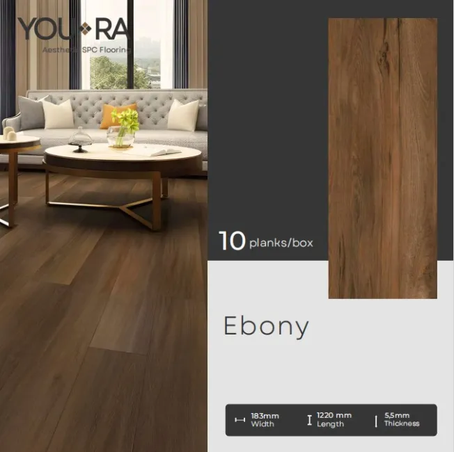 Lantai SPC 55mm YouRa Ebony