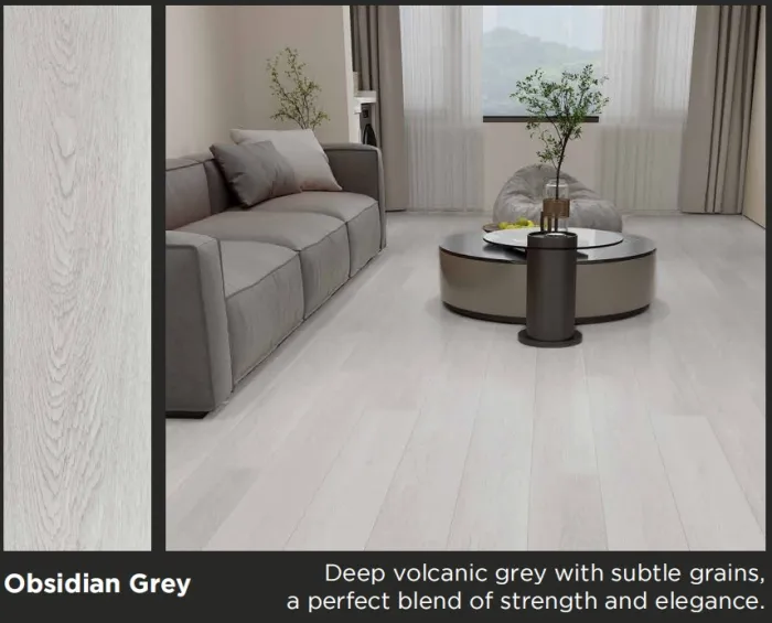 Lantai SPC MARVEL Pure Core Obsidian Grey