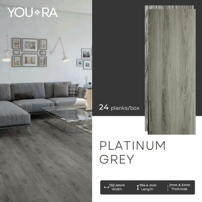 Vinyl Lantai  YouRa Platinum Grey