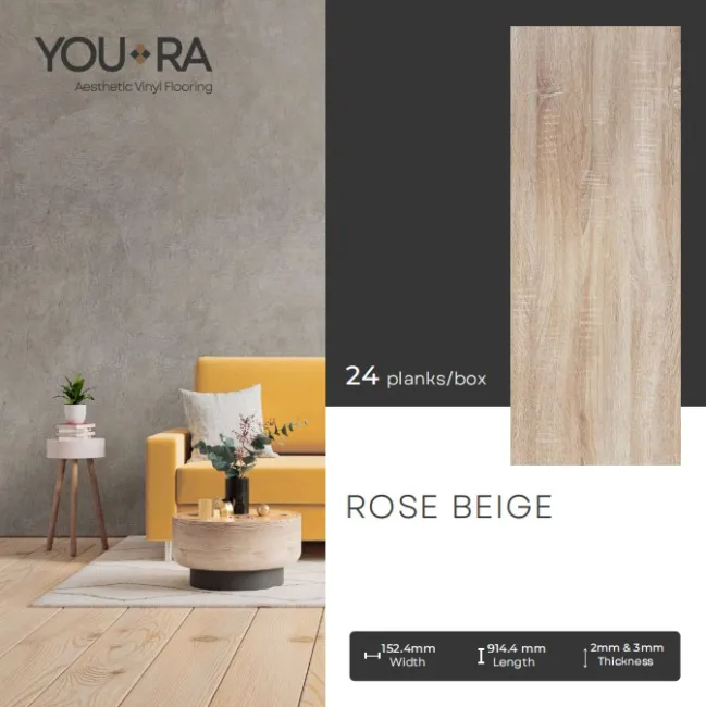 Vinyl Lantai  YouRa Rose Beige