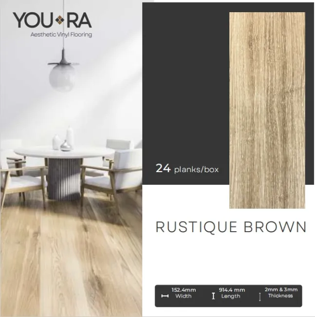 Vinyl Lantai  YouRa Rustique Brown