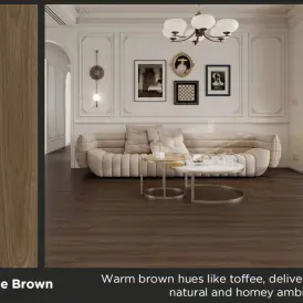 Lantai SPC MARVEL Pure Core Toffe Brown