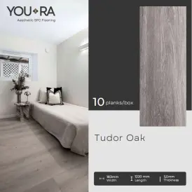 Lantai SPC 55mm YouRa Tudor Oak