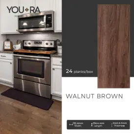 Vinyl Lantai  YouRa Walnut Brown