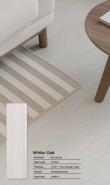 Lantai SPC MARVEL Pure Core White Oak