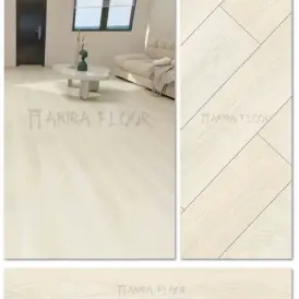 Lantai Vinyl SPC Akira A5001 Milky White